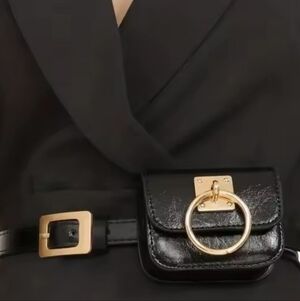 Zara | Accessories | Zara Leather Belt With 4 Hewn Buckle  display picture 2